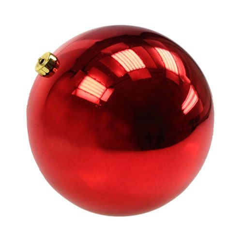 Produkt Bombka bożonarodzeniowa średnia plastikowa czerwona 20cm