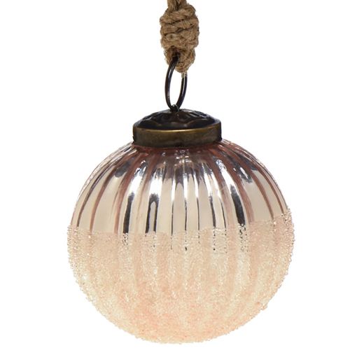 Floristik24 Bombki świąteczne szklane vintage różowe bombki szklane Ø7cm 6szt