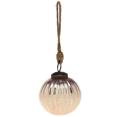 Produkt Bombki świąteczne szklane vintage różowe bombki szklane Ø7cm 6szt