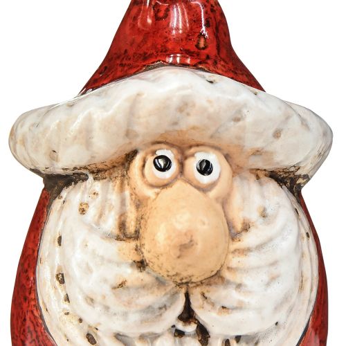 Produkt Śliczna ceramiczna figurka Świętego Mikołaja w kolorze czerwono-białym, 10cm - idealna dekoracja świąteczna - 4 sztuki
