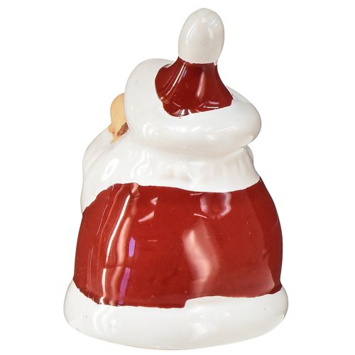 Produkt Figurka Ceramiczna Świętego Mikołaja, czerwono-biała, 6,4cm – Świąteczna dekoracja świąteczna – 6 szt