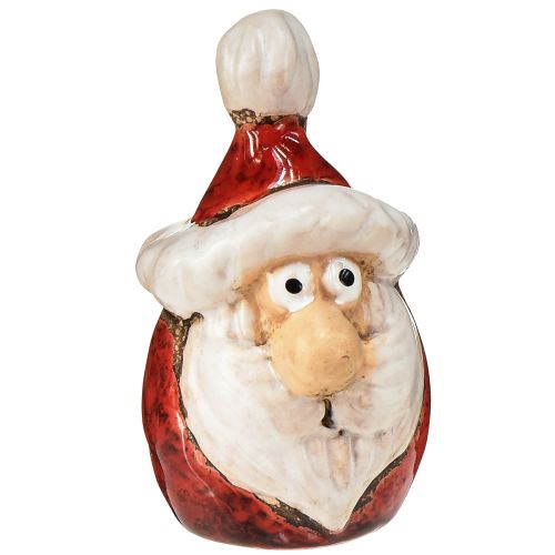 Produkt Figurka ceramiczna Świętego Mikołaja, czerwona, 7cm – Świąteczna dekoracja świąteczna – 6 szt