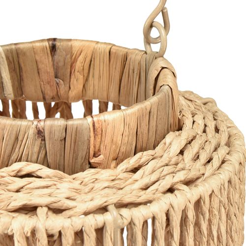 Produkt Latarnia z rafii z uchwytem z naturalnego włókna na świecę LED Ø19cm W36cm