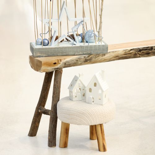 Produkt Latarnia dom ceramiczna dekoracja stołu Adwent biały wys. 18cm