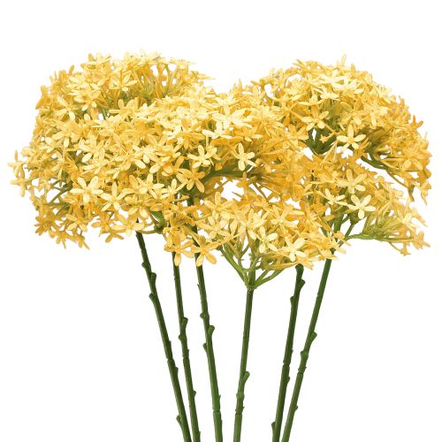 Floristik24 Cebula ozdobna dzika Allium sztuczna żółta 70cm 3 szt