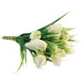 Floristik24 Fritillaria Biała Szachownica Kwiat Sztuczne Kwiaty 38cm 6szt