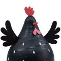 Floristik24 Dekoracyjny kurczak czarny, drewniany, kura, dekoracja wielkanocna, drewniany, wys. 13cm