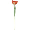 Floristik24 Sztuczny kwiat papuga tulipan Sztuczny tulipan pomarańczowy 69cm