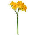 Floristik24 Ozdoba żonkilowa sztuczne kwiaty żółte żonkile 38cm 3szt