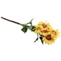 Floristik24 Sztuczne Słoneczniki Kwiaty Dekoracyjne Żółte 79cm 3szt