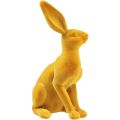 Floristik24 Dekoracja zajączka wielkanocnego figurka królika curry para zajączków wielkanocnych 16cm 2szt