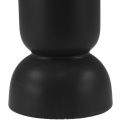Floristik24 Wazon ceramiczny Czarny nowoczesny owalny kształt Ø11cm W25,5cm