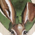 Floristik24 Dekoracja wielkanocna drewniana dekoracja króliczków w naturalnym kolorze 33cm×45cm