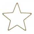 Floristik24 Dekoracja adwentowa, gwiazda dekoracji świątecznych, ozdobna gwiazda juta B24,5 cm 5 sztuk