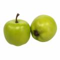 Floristik24 Deco mini jabłka zielono-żółte sztuczne H4,3cm Ø3,6cm 24szt.