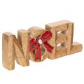 Floristik24 Napis „Noel” z kokardą, dekoracja świąteczna, 18 cm