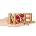 Napis „Noel” z kokardą, dekoracja świąteczna, 18 cm | Floristik24.pl