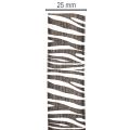 Wstążka prezentowa z nadrukiem zebry, szerokość 25 mm, długość 20 m | Floristik24.pl