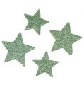 Floristik24 Craft stars mint green 4-5cm 40szt