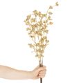 Sztuczna dekoracja z gałązek jagód, złota, 70cm, 3 sztuki | Floristik24.pl