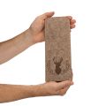 Etui na sztućce z motywem jelenia, wykonane z filcu, 26 cm, 4 sztuki | Floristik24.pl