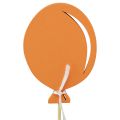 Floristik24 Kwiatowa dekoracja bukietowa ozdoba na wierzch tortu balon pomarańczowy 28cm 8szt
