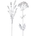 Floristik24 Wtyczka kwiatowa wtyczka roślinna dekoracja metalowa 60,5cm 2szt