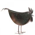 Doniczka Kurczak Metalowy Ptak Metaliczny Różowy 51×16×37cm