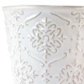 Floristik24 Donica ceramiczna doniczka biała kremowa beżowa Ø13,5cm 2szt