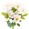 Floristik24 Sztuczny bukiet róż świątecznych, bukiet świąteczny, 35cm, 6 sztuk