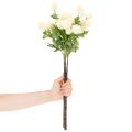 Sztuczny kwiat chryzantemy, kremowobiały bukiet, gałązka ozdobna, duży 56 cm, 4 sztuki | Floristik24.pl