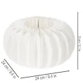 Obrączka papierowa w kształcie plastra miodu, dynia, okrągła, duża, do suszonych kwiatów i jesiennych dekoracji, 24 cm, 4 szt. | Floristik24.pl