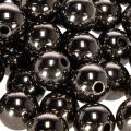 Koraliki dekoracyjne antracyt metalik 14mm 35 szt | Floristik24.pl