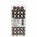 Koraliki dekoracyjne antracyt metalik 14mm 35 szt | Floristik24.pl