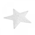 Floristik24 Świąteczna dekoracja gwiazda Świąteczna dekoracja gwiazda biała wełna H30cm