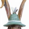 Deco królik popiersie królika dekoracja figura głowa królika 18cm