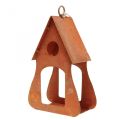 Dekoracyjny domek dla ptaków do zawieszenia, dekoracja kratki do domku dla ptaków 17,5 cm