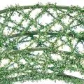 Zielony dekoracyjny wianek z siatki drucianej do projektów DIY, 19 cm, 2 sztuki | Floristik24.pl