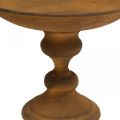 Misa ozdobna na stopkę miska rdzawy metal Ø22cm W18,5cm | Floristik24.pl