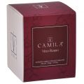 Floristik24 Świeca zapachowa w kieliszku Camila czerwone wino Ø7,5cm W8cm