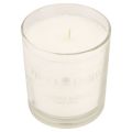 Floristik24 Świeca zapachowa w szklanej świecy zapachowej Świąteczna biała W8cm