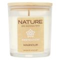 Floristik24 Świeca zapachowa w szklanym wosku naturalnym Wenzel Candles Magnolia 85×70mm