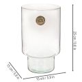 Pojemnik szklany cylindryczny Eco Glass 25cm | Floristik24.pl