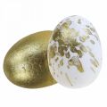 Jajka Styropianowe Pisanki Styropianowe Zdobienie Białe Złoto 5cm 12szt