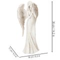 Figurka anioła stojącego i modlącego się, dekoracja, 36 cm | Floristik24.pl
