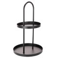 Floristik24 Metalowa, dwupoziomowa, okrągła taca dekoracyjna 58 cm
