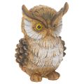 Floristik24 Figurka sowy, mała siedząca sowa, dekoracja, 11 cm