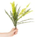 Sztuczna gałązka paproci, sztuczna zielona roślina do dekoracji, 45 cm | Floristik24.pl