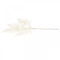 Floristik24 Ozdobny liść paproci, sztuczna roślina, gałązka paproci, dekoracyjny liść paproci biały L59cm