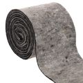 Floristik24 Dwukolorowy zawias do garnków z filcu wełnianego, szaro-czarny, 15 cm x 5 m